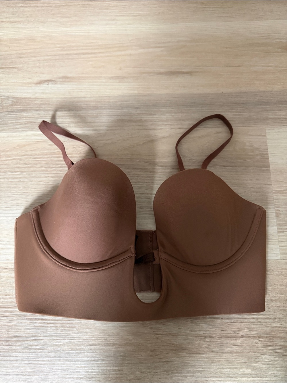 SKIMS Brown Convertible Longline Bustier Bra